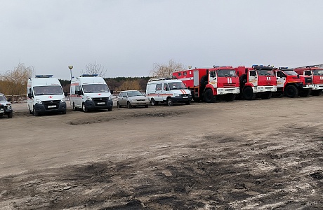Спасатели пожарно-спасательного центра провели антитеррористические учения 